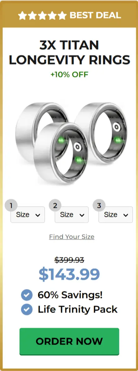 Titan Longevity Ring offer package price 