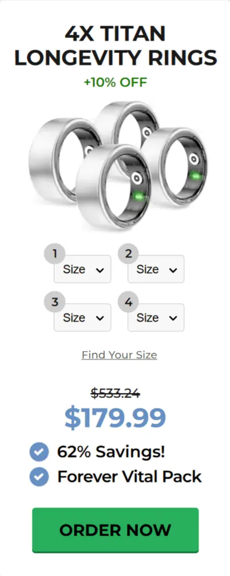 Titan Longevity Ring offer price 